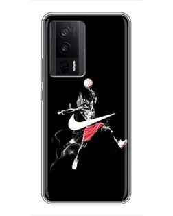 Чехол для Xiaomi POCO F5 Pro с картинкой «Jordan Jumpman» Чехол для Xiaomi POCO F5 Pro с картинкой «Jordan Jumpman»