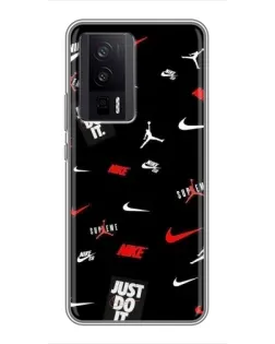 Чехол для Xiaomi POCO F5 Pro с картинкой «Nike Mix Pattern» Чехол для Xiaomi POCO F5 Pro с картинкой «Nike Mix Pattern»