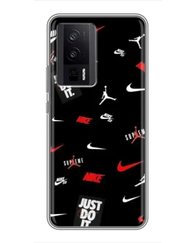 Чехол для Xiaomi POCO F5 Pro с картинкой «Nike Mix Pattern»
