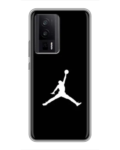 Чехол для Xiaomi POCO F5 Pro с картинкой «Jordan Silhouette»
