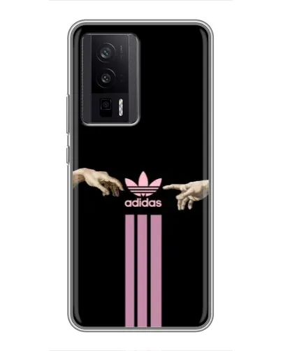 Чехол для Xiaomi POCO F5 Pro с картинкой «Adidas Hands» Чехол для Xiaomi POCO F5 Pro с картинкой «Adidas Hands»
