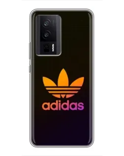 Чехол для Xiaomi POCO F5 Pro с картинкой «Градиент Adidas»