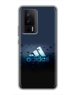 Чехол для Xiaomi POCO F5 Pro с картинкой «Adidas Water Drops»