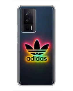 Чехол для Xiaomi POCO F5 Pro с картинкой «Неоновый Adidas»