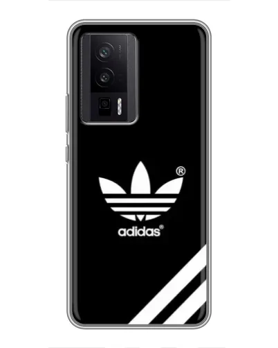 Чехол для Xiaomi POCO F5 Pro с картинкой «Adidas с диагональными полосами» Чехол для Xiaomi POCO F5 Pro с картинкой «Adidas с диагональными полосами»