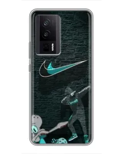Чохол для Xiaomi POCO F5 Pro з картинкою «Спортивний арт Nike»