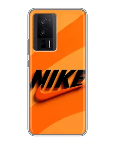 Чехол для Xiaomi POCO F5 Pro с картинкой «Оранжевый драйв Nike» Чехол для Xiaomi POCO F5 Pro с картинкой «Оранжевый драйв Nike»