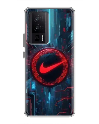 Чехол для Xiaomi POCO F5 Pro с картинкой «Техногенный стиль Nike» Чехол для Xiaomi POCO F5 Pro с картинкой «Техногенный стиль Nike»