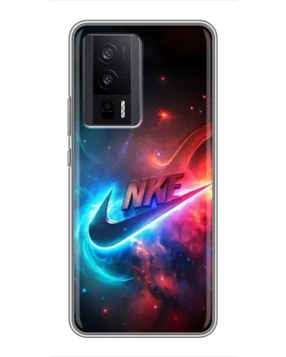 Чехол для Xiaomi POCO F5 Pro с картинкой «Огненный логотип Nike» Чехол для Xiaomi POCO F5 Pro с картинкой «Огненный логотип Nike»