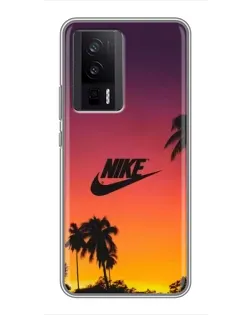 Чохол для Xiaomi POCO F5 Pro з картинкою «Nike на заході сонця»