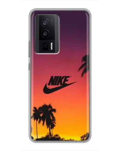 Чехол для Xiaomi POCO F5 Pro с картинкой «Nike на закате солнца» Чехол для Xiaomi POCO F5 Pro с картинкой «Nike на закате солнца»