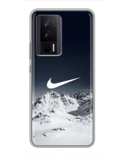 Чохол для Xiaomi POCO F5 Pro з картинкою «Nike — зимові гори»