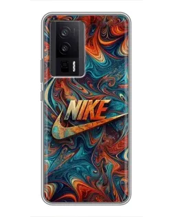 Чохол для Xiaomi POCO F5 Pro з картинкою «Nike в абстракції»