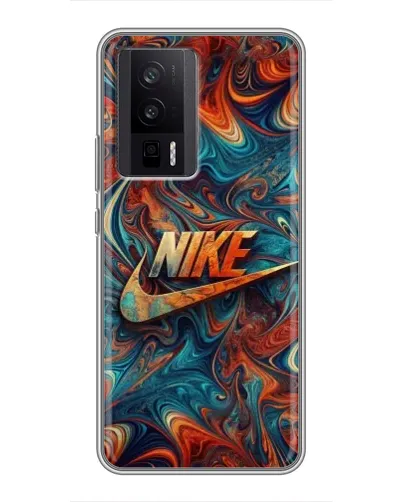 Чехол для Xiaomi POCO F5 Pro с картинкой «Nike в абстракции» Чехол для Xiaomi POCO F5 Pro с картинкой «Nike в абстракции»