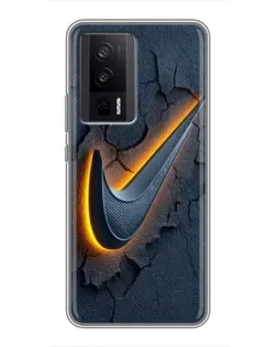 Чохол для Xiaomi POCO F5 Pro з картинкою «Об'ємний логотип Найк»
