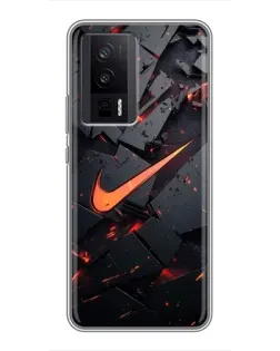 Чохол для Xiaomi POCO F5 Pro з картинкою «Nike — ефект розломів»