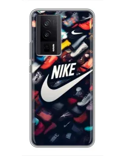 Чохол для Xiaomi POCO F5 Pro з картинкою «Колекція кросівок Nike»