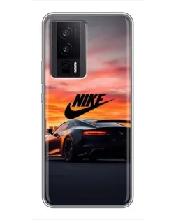 Чохол для Xiaomi POCO F5 Pro з картинкою «Nike та суперкар»