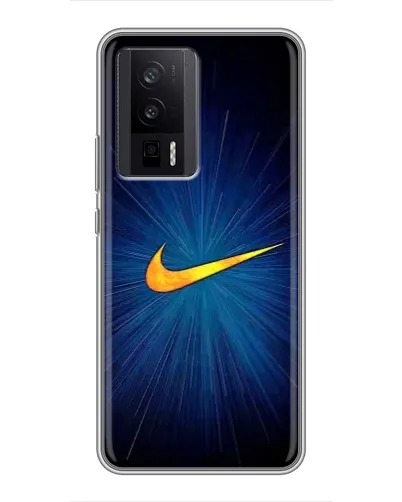 Чехол для Xiaomi POCO F5 Pro с картинкой «Синий пульс Nike» Чехол для Xiaomi POCO F5 Pro с картинкой «Синий пульс Nike»