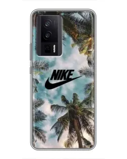 Чохол для Xiaomi POCO F5 Pro з картинкою «Тропічний принт Nike»