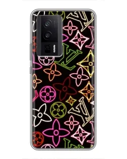Чехол для Xiaomi POCO F5 Pro с картинкой «Неоновый микс Nike»