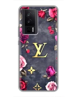 Чехол для Xiaomi POCO F5 Pro с картинкой «Цветочный Louis Vuitton»