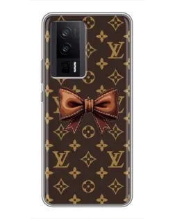 Чехол для Xiaomi POCO F5 Pro с картинкой «LV с бантом»