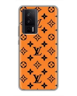 Чехол для Xiaomi POCO F5 Pro с картинкой «Оранжевый стиль LV»