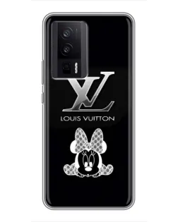 Чехол для Xiaomi POCO F5 Pro с картинкой «LV и Минни Маус»