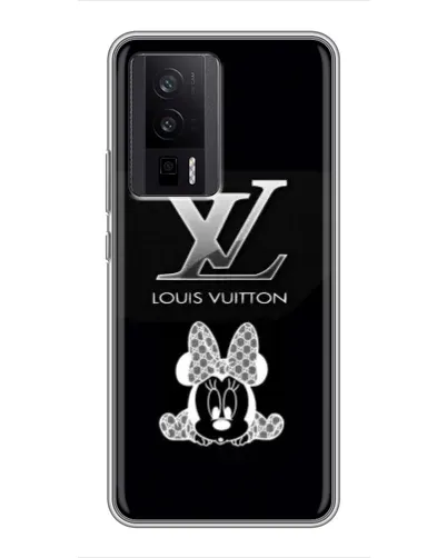 Чехол для Xiaomi POCO F5 Pro с картинкой «LV и Минни Маус»