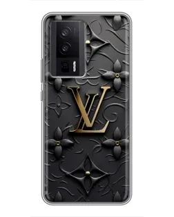 Чехол для Xiaomi POCO F5 Pro с картинкой «Кожаная текстура LV»