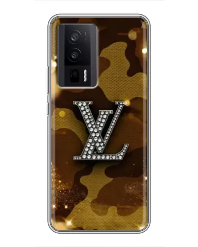 Чехол для Xiaomi POCO F5 Pro с картинкой «Камуфляжный Louis Vuitton»
