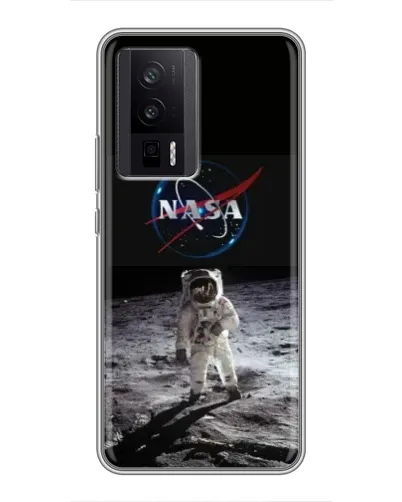 Чехол для Xiaomi POCO F5 Pro с картинкой «Астронавт на Луне»
