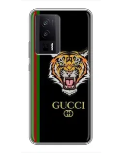 Чехол для Xiaomi POCO F5 Pro с картинкой «Тигр Gucci»