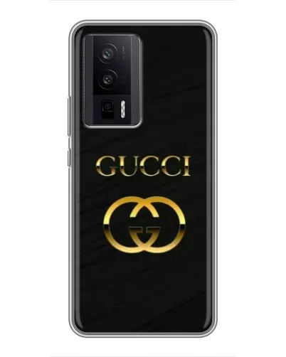 Чехол для Xiaomi POCO F5 Pro с картинкой «Золотой логотип Gucci» Чехол для Xiaomi POCO F5 Pro с картинкой «Золотой логотип Gucci»