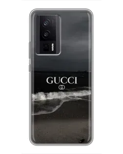 Чехол для Xiaomi POCO F5 Pro с картинкой «Gucci — морской прибой»