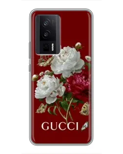 Чехол для Xiaomi POCO F5 Pro с картинкой «Gucci —  сад»