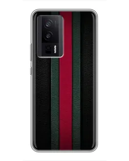 Чехол для Xiaomi POCO F5 Pro с картинкой «Gucci — неоновая линия»