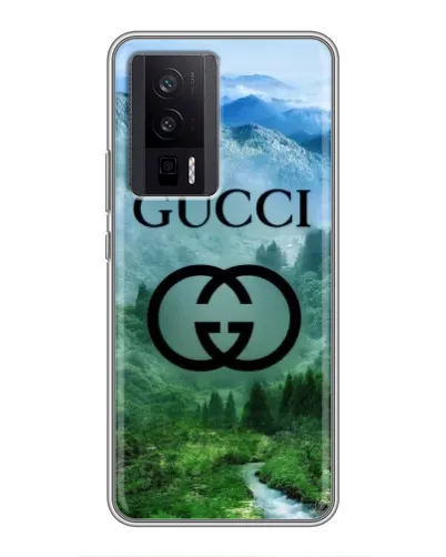 Чехол для Xiaomi POCO F5 Pro с картинкой «Gucci — горный пейзаж» Чехол для Xiaomi POCO F5 Pro с картинкой «Gucci — горный пейзаж»