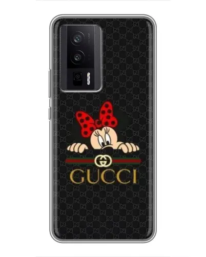 Чехол для Xiaomi POCO F5 Pro с картинкой «Минни Маус Gucci — черный» Чехол для Xiaomi POCO F5 Pro с картинкой «Минни Маус Gucci — черный»