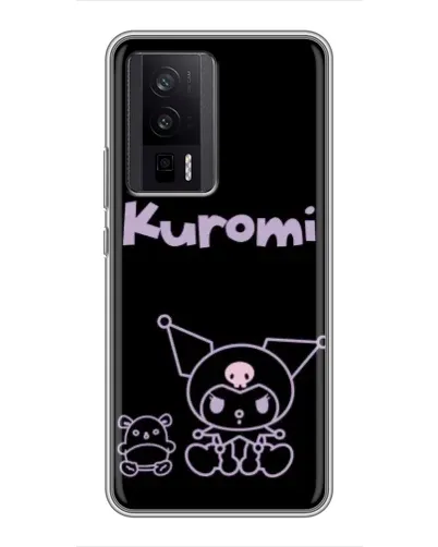 Чехол для Xiaomi POCO F5 Pro с картинкой «Kuromi — черный минимализм» Чехол для Xiaomi POCO F5 Pro с картинкой «Kuromi — черный минимализм»