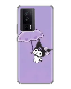 Чехол для Xiaomi POCO F5 Pro с картинкой «Kuromi с зонтиком»