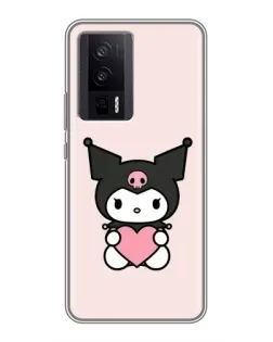 Чехол для Xiaomi POCO F5 Pro с картинкой «Kuromi и сердце»