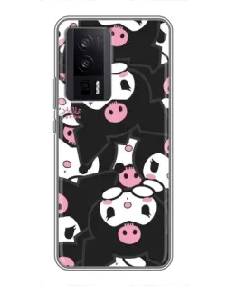 Чехол для Xiaomi POCO F5 Pro с картинкой «Паттерн голов Куроми»