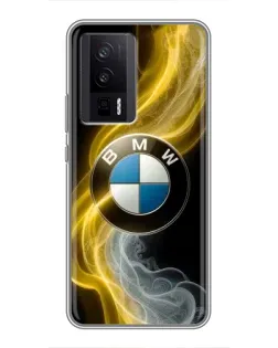 Чехол для Xiaomi POCO F5 Pro с картинкой «Золотистый дым BMW» Чехол для Xiaomi POCO F5 Pro с картинкой «Золотистый дым BMW»