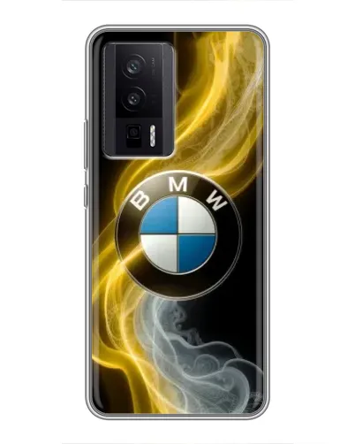 Чехол для Xiaomi POCO F5 Pro с картинкой «Золотистый дым BMW» Чехол для Xiaomi POCO F5 Pro с картинкой «Золотистый дым BMW»