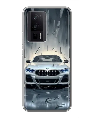 Чехол для Xiaomi POCO F5 Pro с картинкой «BMW в свете фар» Чехол для Xiaomi POCO F5 Pro с картинкой «BMW в свете фар»