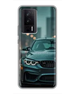 Чехол для Xiaomi POCO F5 Pro с картинкой «BMW в огнях города» Чехол для Xiaomi POCO F5 Pro с картинкой «BMW в огнях города»