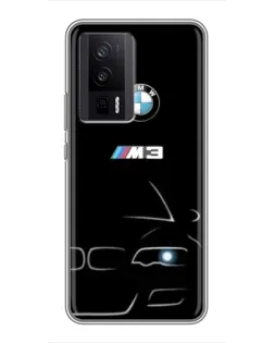 Чехол для Xiaomi POCO F5 Pro с картинкой «Минималистичный принт BMW M3» Чехол для Xiaomi POCO F5 Pro с картинкой «Минималистичный принт BMW M3»