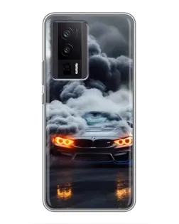 Чехол для Xiaomi POCO F5 Pro с картинкой «BMW в дыму» Чехол для Xiaomi POCO F5 Pro с картинкой «BMW в дыму»